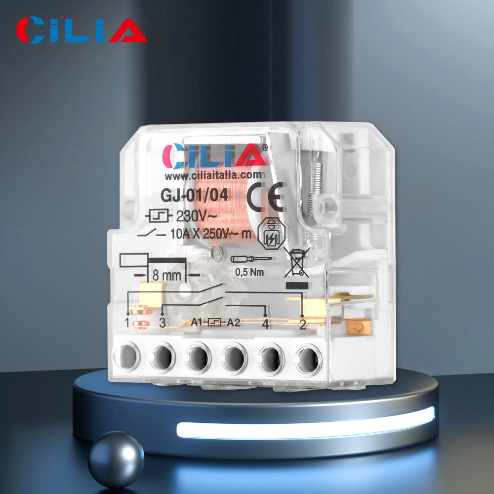 Rel¨¨ Commutatore Impulsi 230V 10A Tipo 26.08 ¨C Xylo ¨C 4 Sequenze 2 NO per Luci