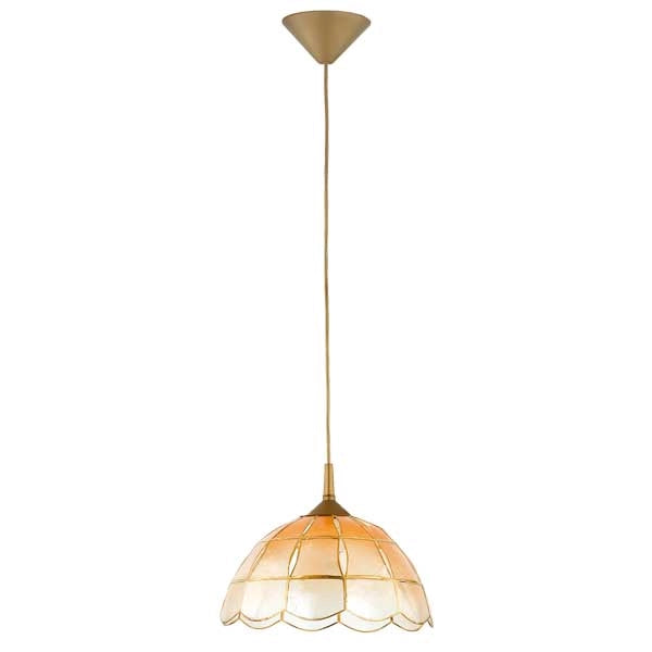 Lampada a sospensione vintage oro, arancio E27 SOLE Alfa