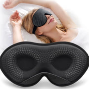 Slaapmasker 3D ademend, lichtblokkerend e confortevole, con supporto per la testa e orecchie, inclusa tasca di stoccaggio e paio di cuffie per il sonno