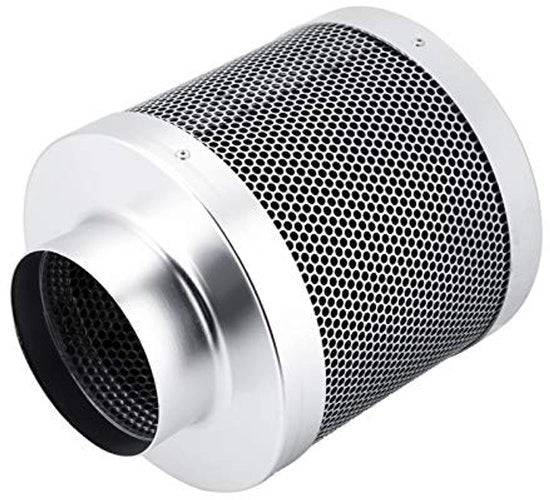 Filtro a carbon attivo 100mm - Riduzione delle esalazioni - Peso ridotto - Carbonio - Serra per coltivazione idroponica - Potere di neutralizzazione del 99,9% - Adatto per...