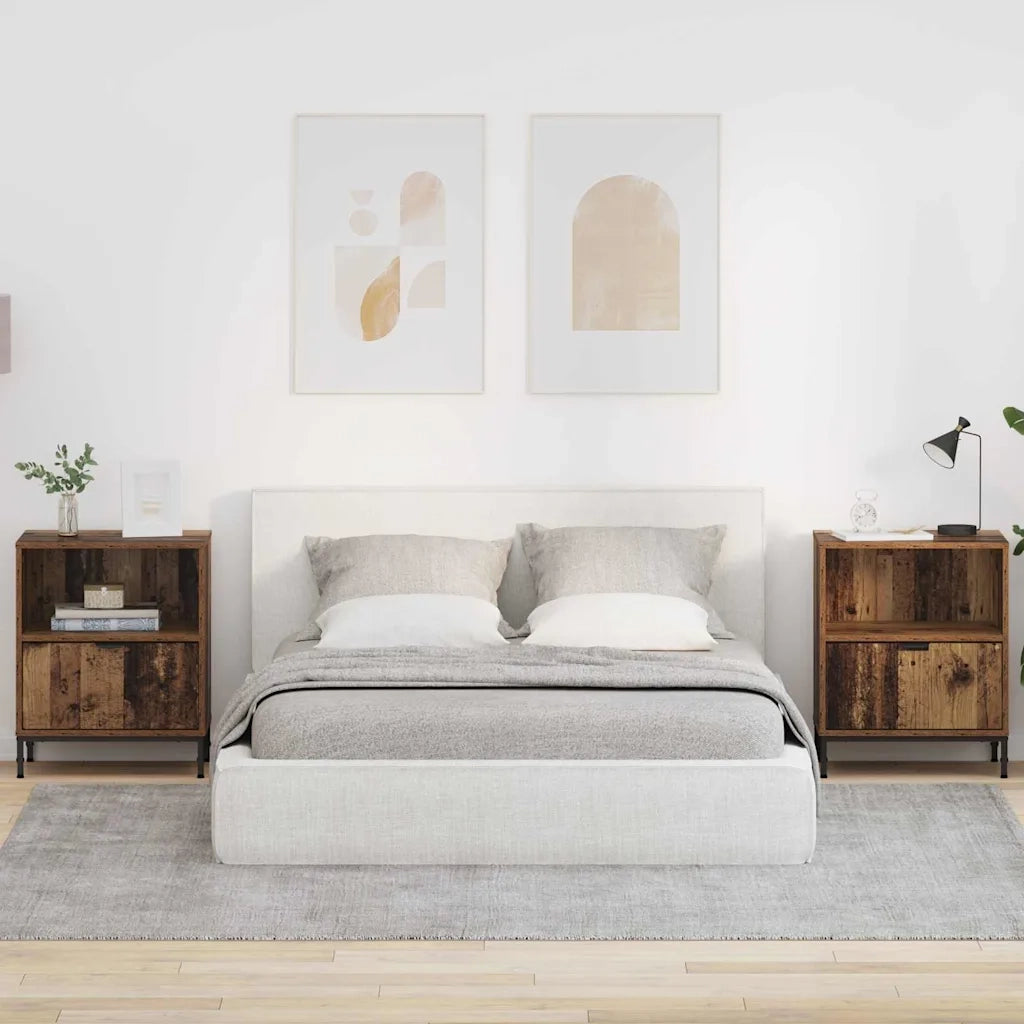 Armadio da Notte 2 pcs Legno vecchio 49 x 36 x 61 cm 883491
