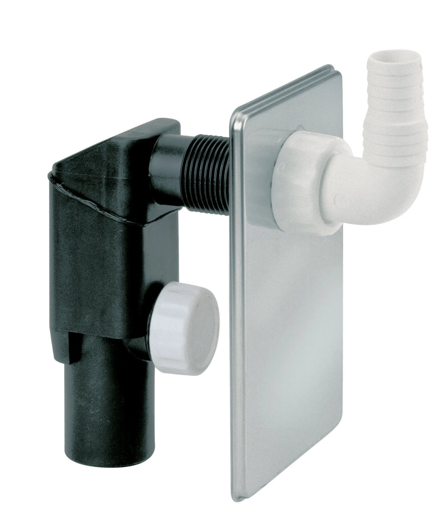 SIFONE INCASSO IN PP PER LAVATRICE 40 MM
