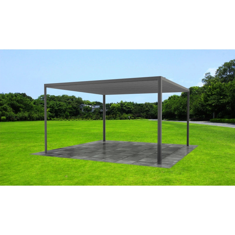 Tonnelle  E-Store en aluminium ANTHRACITE 3x3m