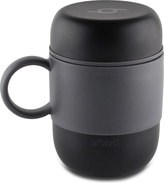 Bidone di contenimento isolato per viaggio - 280ml in acciaio inossidabile con coperchio