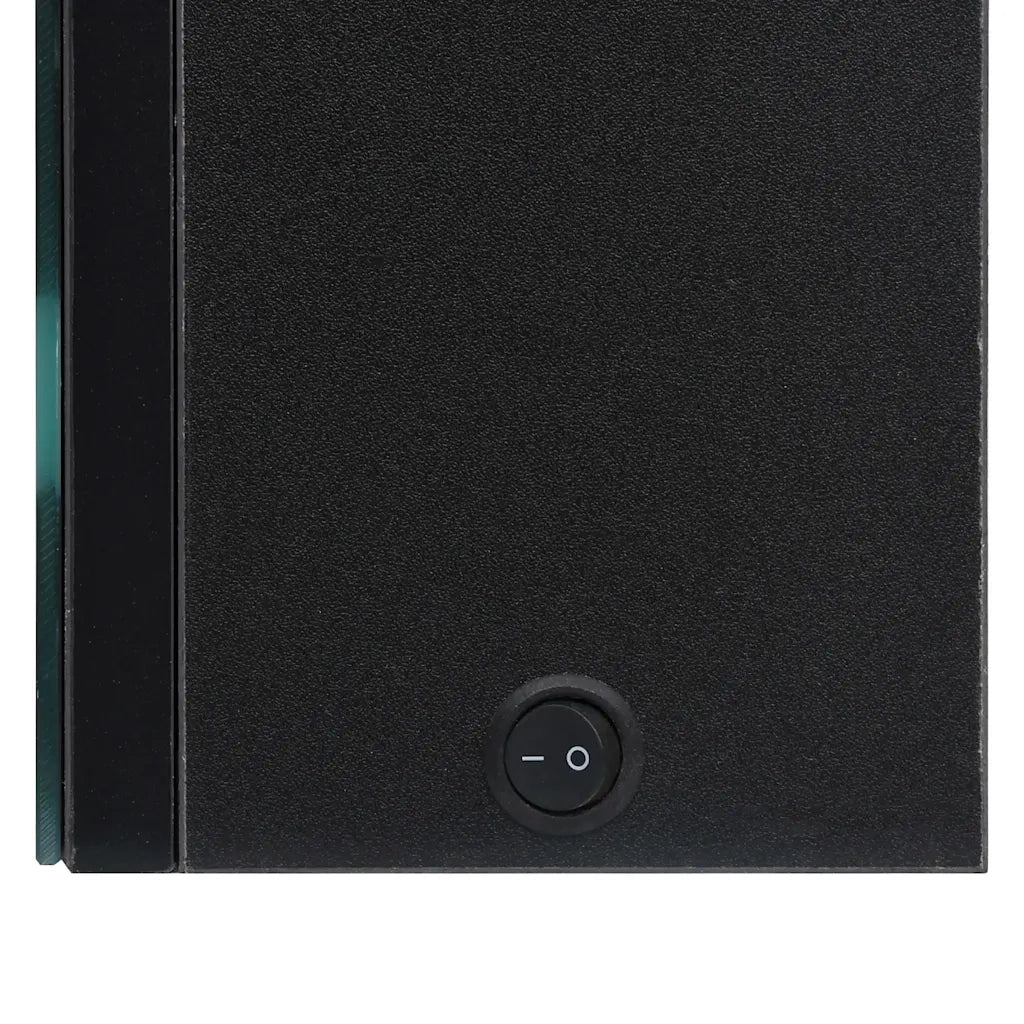 Armadietto a Specchio con LED-Mobile con specchio Nero 50x14x60 cm in MDF