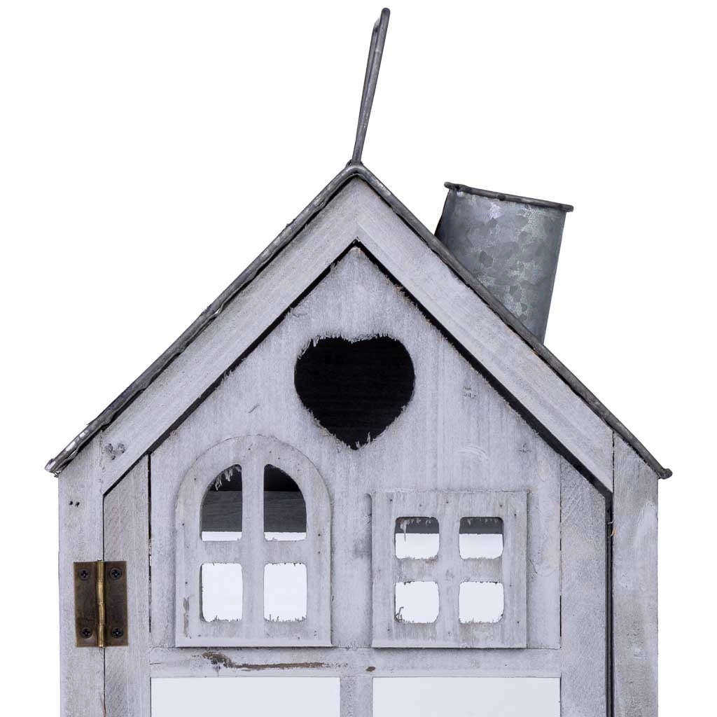 Lanterna in legno 25x15x53h cm