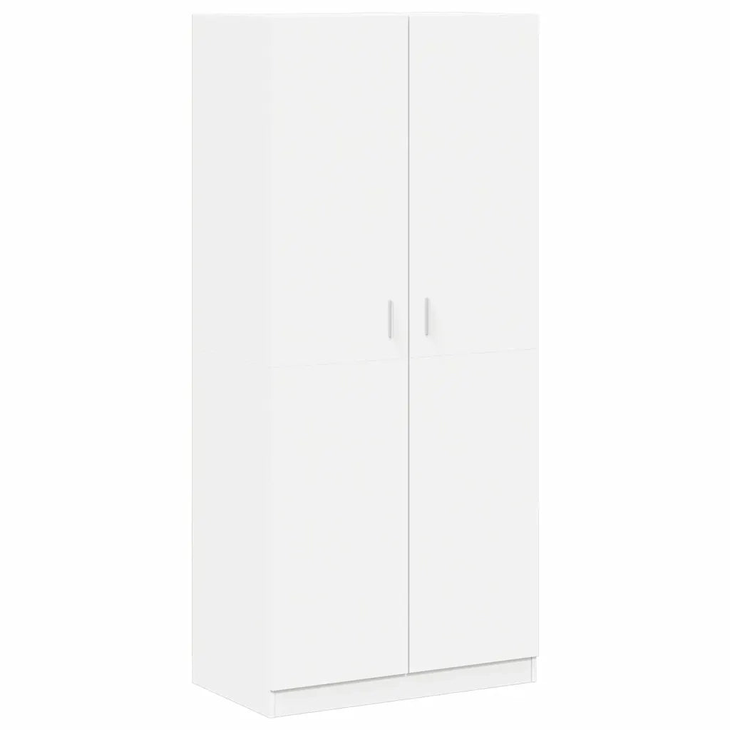 Armadio Bianco 90x52x200 cm in Legno Multistrato 800630