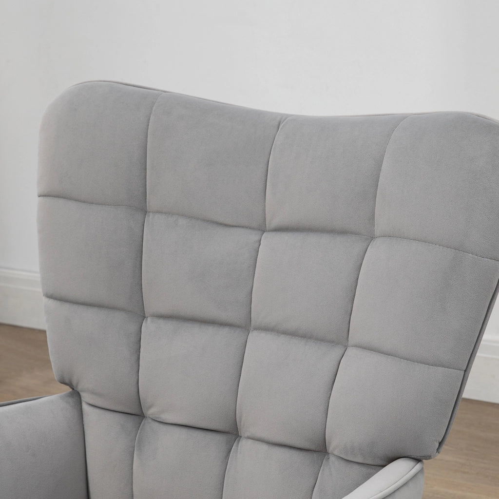 Poltrona Relax con Ottomana ¨C Minimal ¨C Grigio