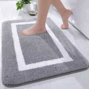 Tappeto Antiscivolo per Bagno - Microfibra Molle - 1 pezzo - Grigio - 40 x 60 cm