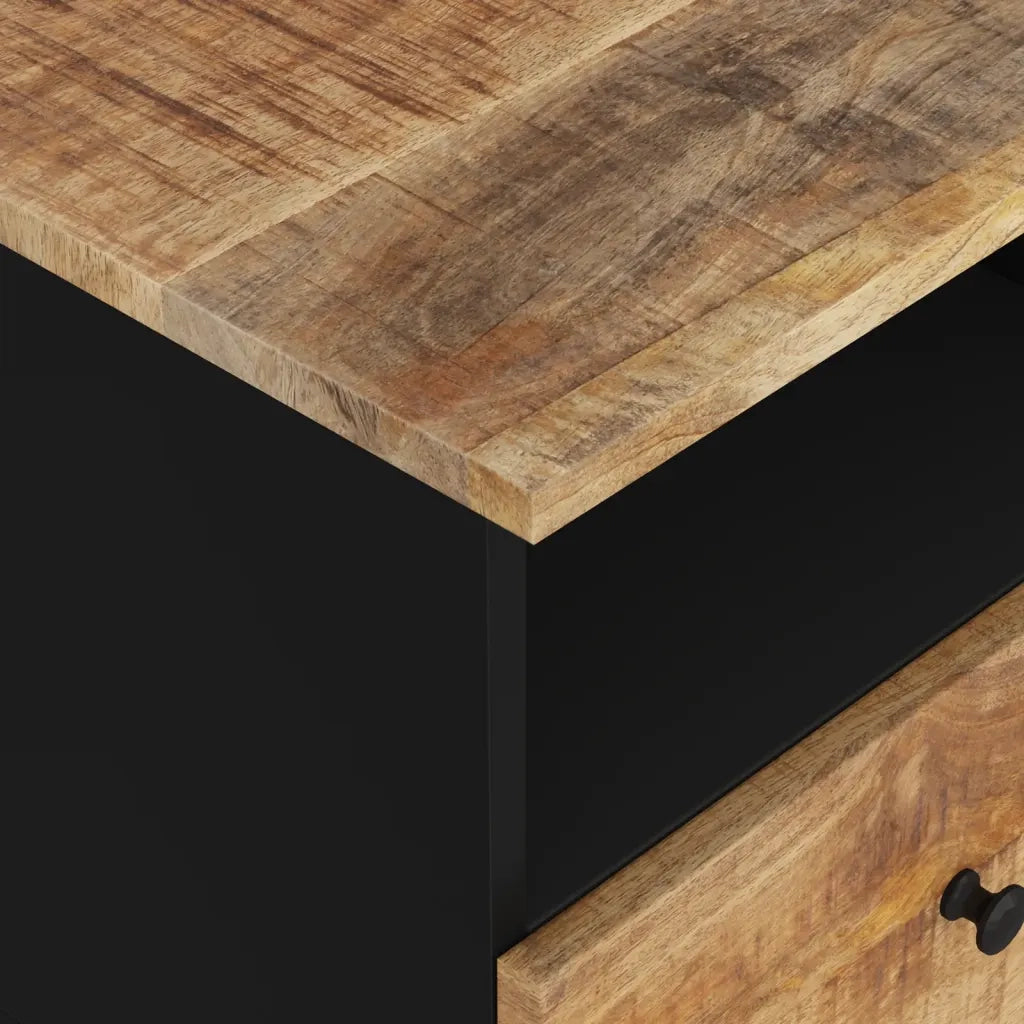 Comodino in Legno Massello di Mango e Legno Multistrato 350648