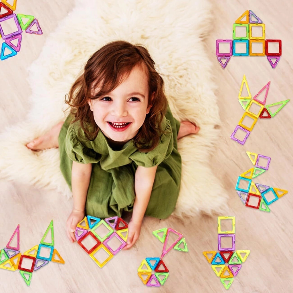 Blocchi Magnetici per Bambini ¨C zephmum ¨C 110 Pezzi