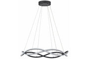 Lampada a sospensione moderna nera Amira LED 24W Reality