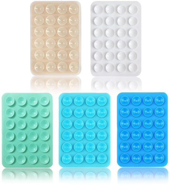 Supporto per telefono handsfree in silicone con super grip - set da 5 pezzi