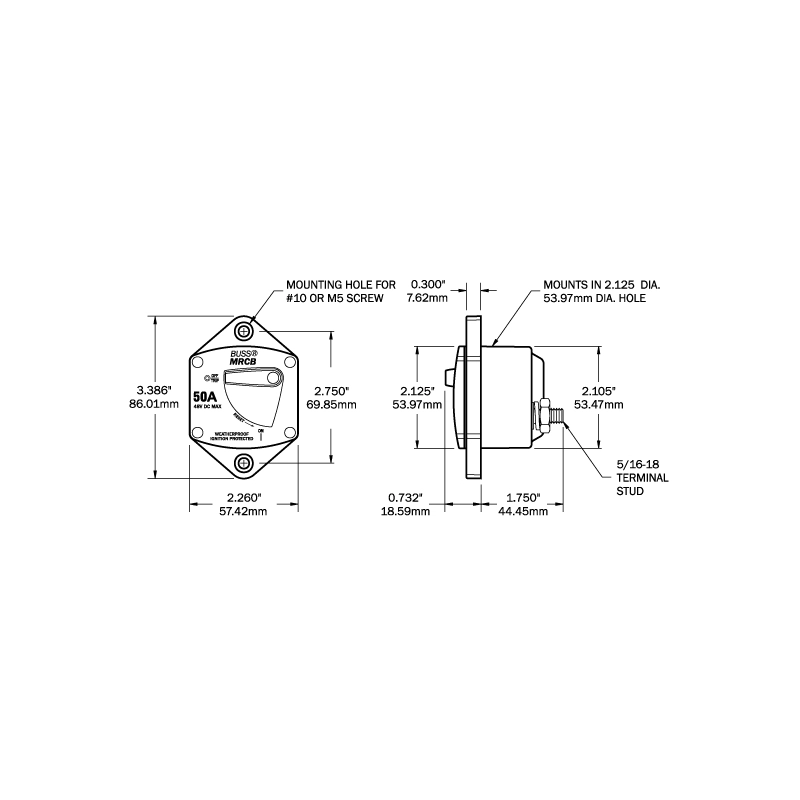 MAGNETOTERMICO HD AD INCASSO 30A CIRCUIT BREAKERS HD FLUSH MOUNT 100AMP