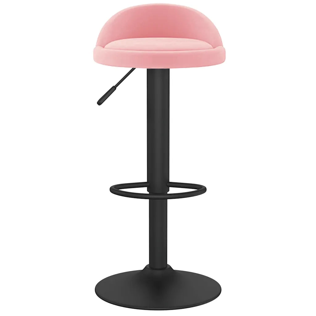 Sgabello da Bar Rosa in Velluto 333595