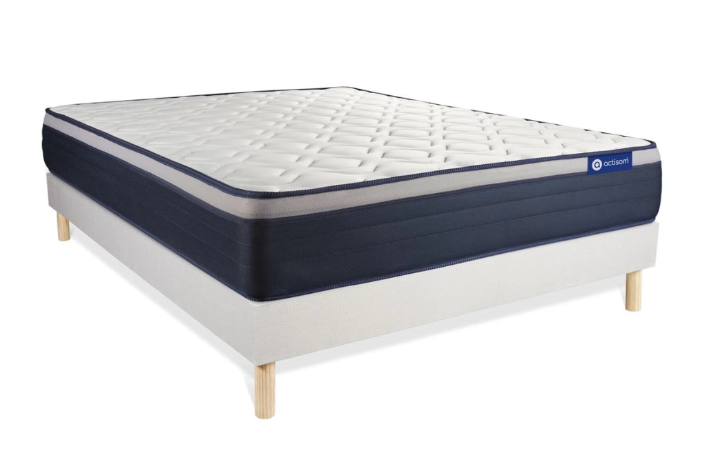 Kit rete e materasso Actiflex max 120x190cm - Spessore : 26cm - Molle insacchettate e memory foam - rigido