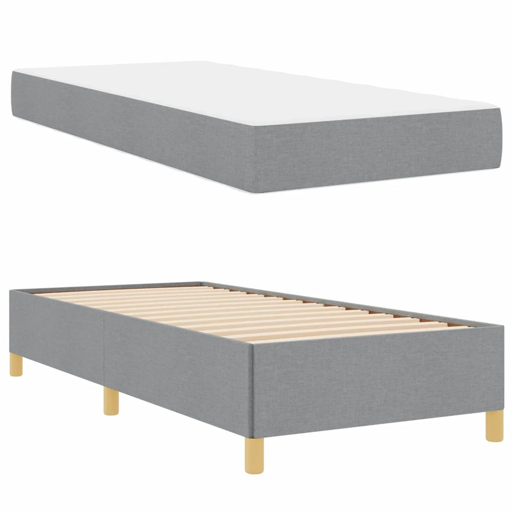 Struttura del letto Grigio chiaro 80 x 200 cm Tessuto 3398892