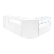 Set Banconi Bianco Gravity LED B1200 C1200 CM60 TB60 con Vetrina e Serratura