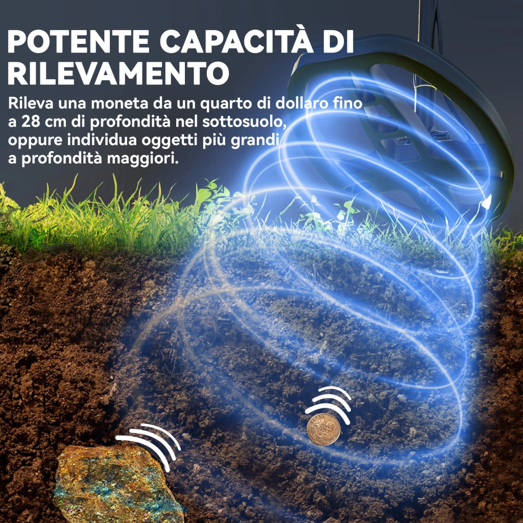 Metal Detector ¨C Minimal ¨C Impermeabile IP68 Display LCD