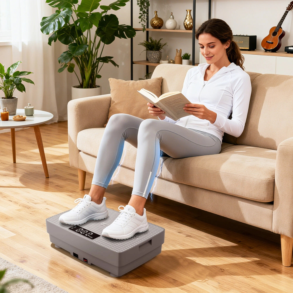 Pedana vibrante dimagrante con 10 velocit¨¤ regolabili e timer automatico e controllo remoto, Vibration plate potente per allenamento