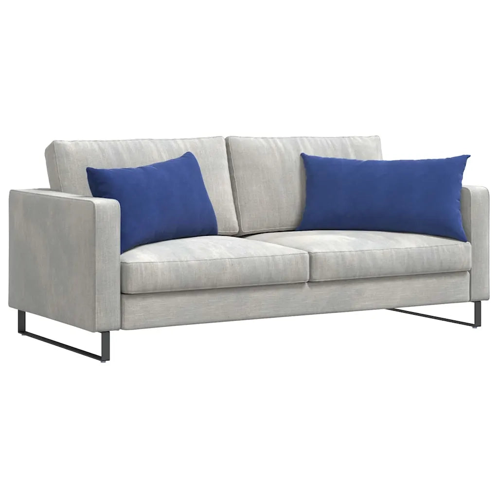 Cuscini da Divano 2 pz-Set di 2 Cuscini per Sofa Blu Polizia 80 x 40 cm Tessuto in Cords