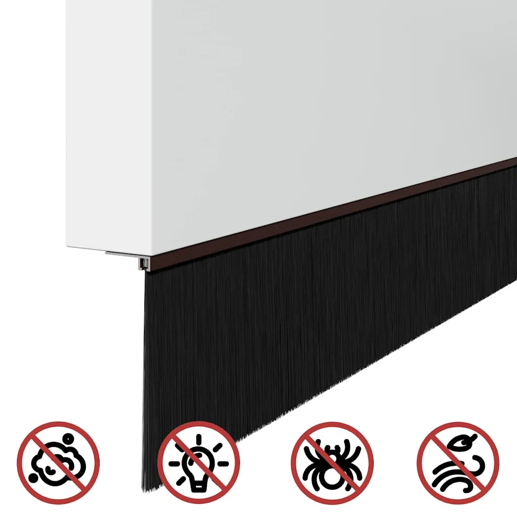 Spazzole per porte autoadesive 12 pz Marrone 100 cm CFW5282629