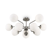 Lampada a sospensione Maytoni Erich nichel 10xE14 Ø90,7