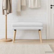 Panchina a doppio strato Bianco 80 x 40 x 47 cm Tessuto 42038442