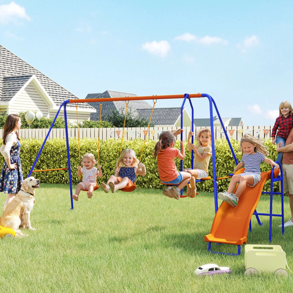 Altalena 4 in 1 per Bambini con Scivolo ¨C Minimal ¨C Multicolore
