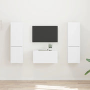 Set mobile TV 5 pcs Bianco Legno multistrato 3409096