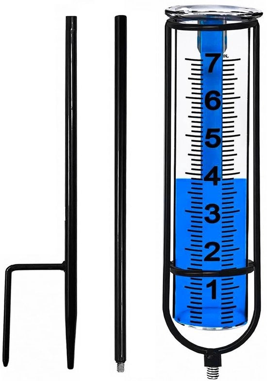 Registrazione del Precipitazione Esterno - Decorazione Esterna - Alta Qualità - Resistente al Freddo e alle Lacerazioni - Adatto a Ogni Giardino - Con Braccio in Acciaio