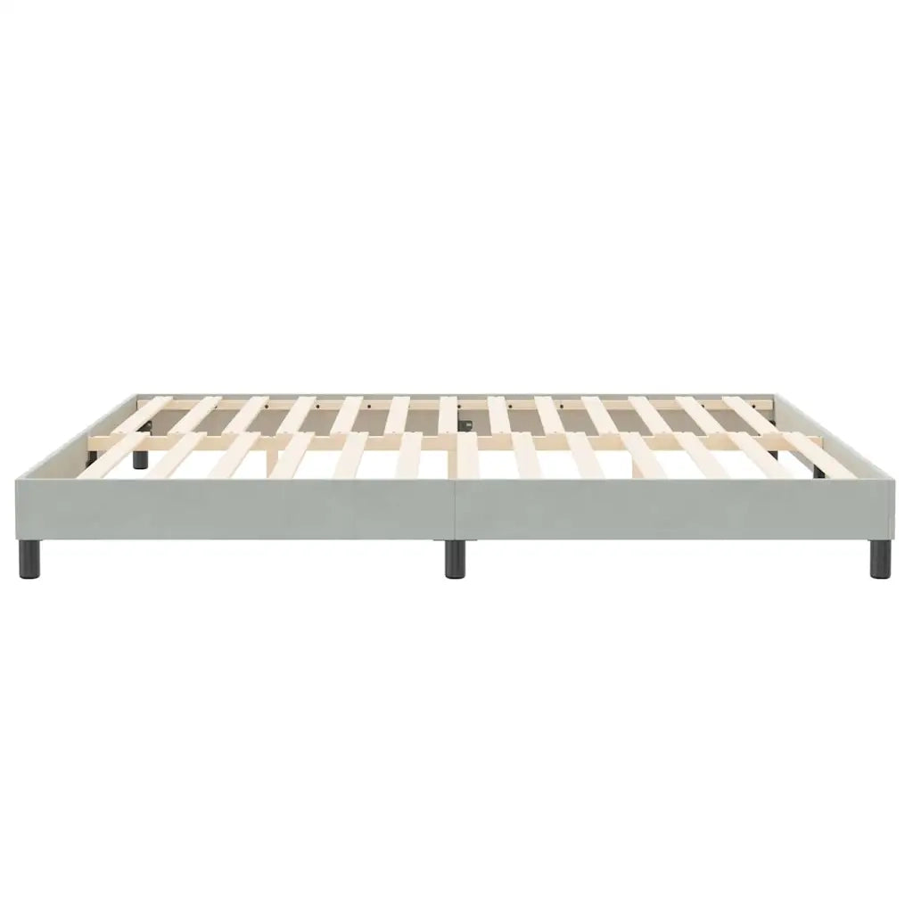 Letto a Molle senza Materasso-Struttura Letto Grigio Chiaro 200x220cm Velluto