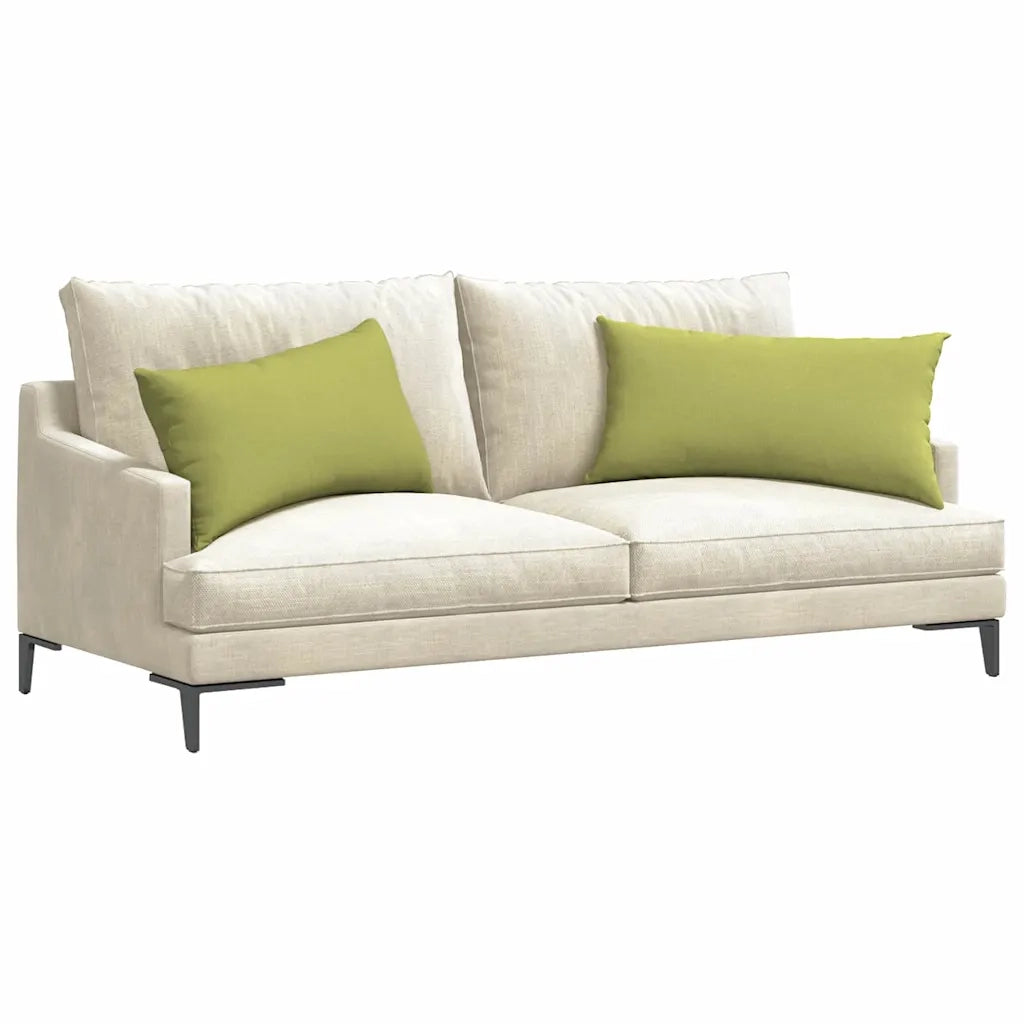 Cuscini da Divano 2 pz | Cuscini per sedie Verde chiaro 80 x 40 cm Tessuto