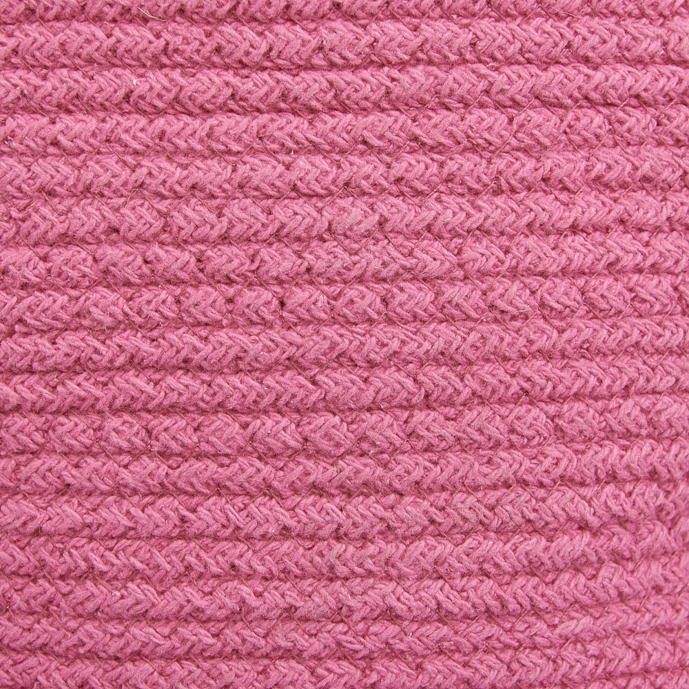 Set di 2 cesti in cotone intrecciato rosa boho interno esterno