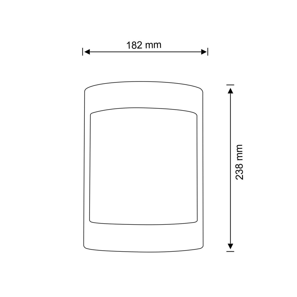 Applique esterno 1xE27 nero opaco Muret Polux IP44
