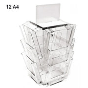 Portadepliant da banco girevole 12 tasche A4