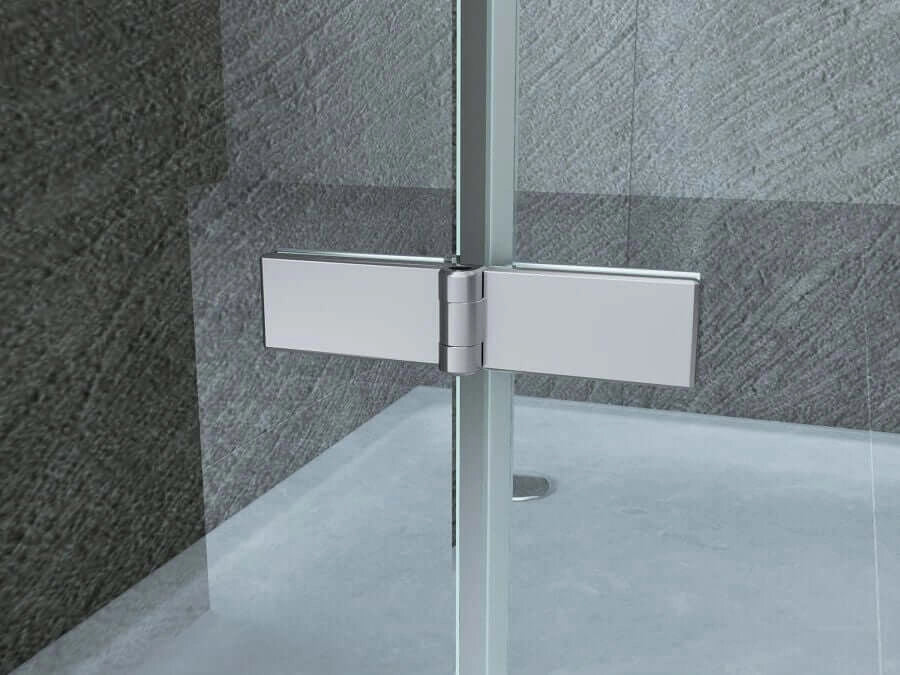 Box Doccia H195 Doppia Anta Battente Cristallo 8mm Trasparente - Taurus - 80x80