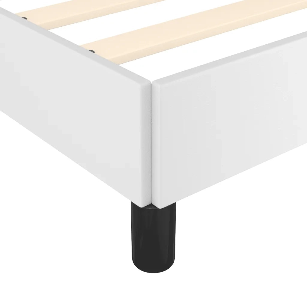 Giroletto senza Materasso Bianco 120x190 cm Similpelle 379497