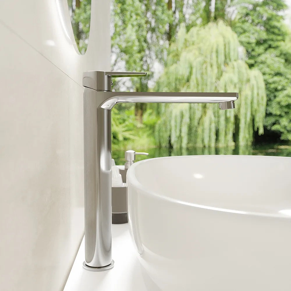 Miscelatore lavabo alto senza scarico cromato | Jane