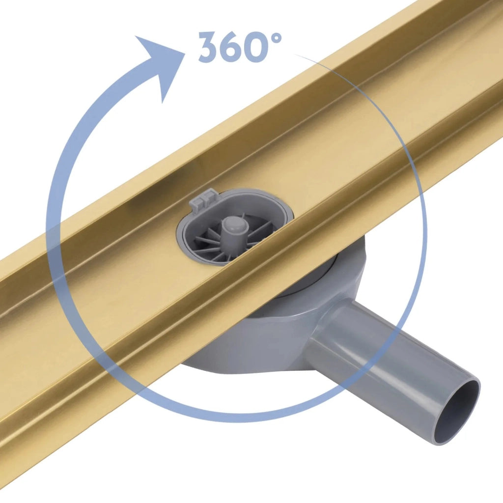 Scarico Lineare Rea Neox Pro Brush Gold 60