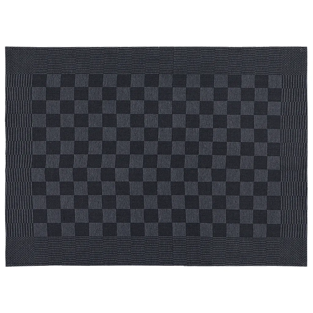Set Strofinacci 20 pz | Teli per bagno in Cotone Nero e Grigio