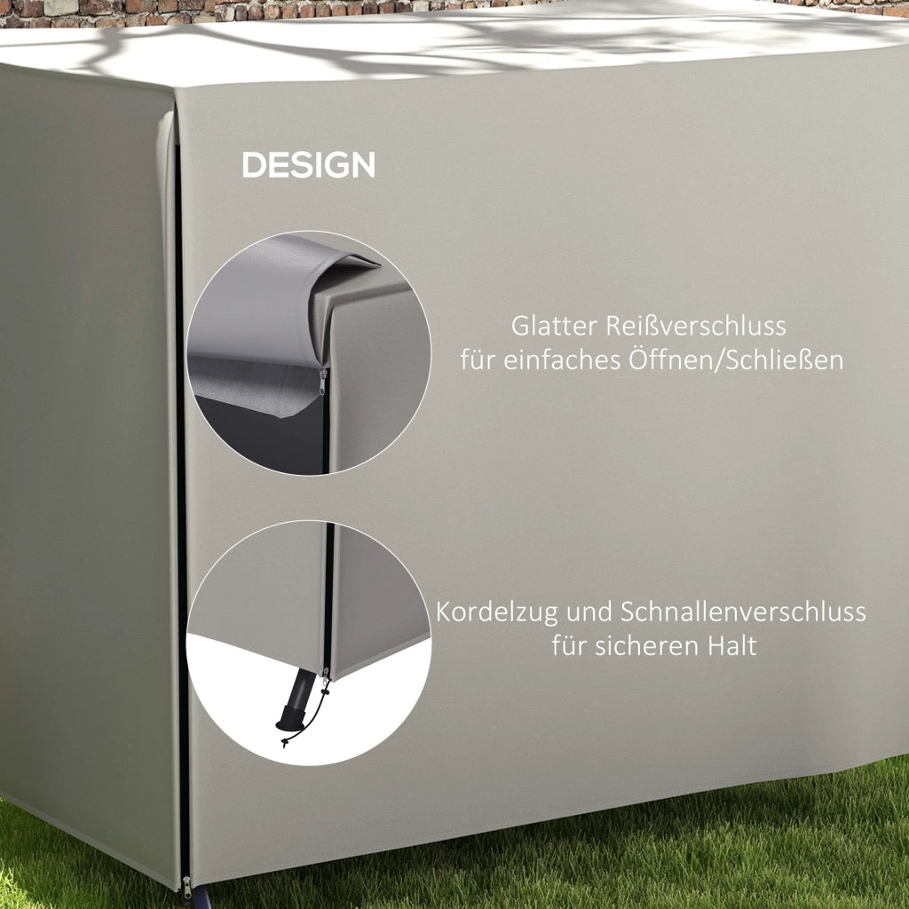 Copertura per altalena da giardino ¨C Minimal ¨C grigio 205x124x164 cm