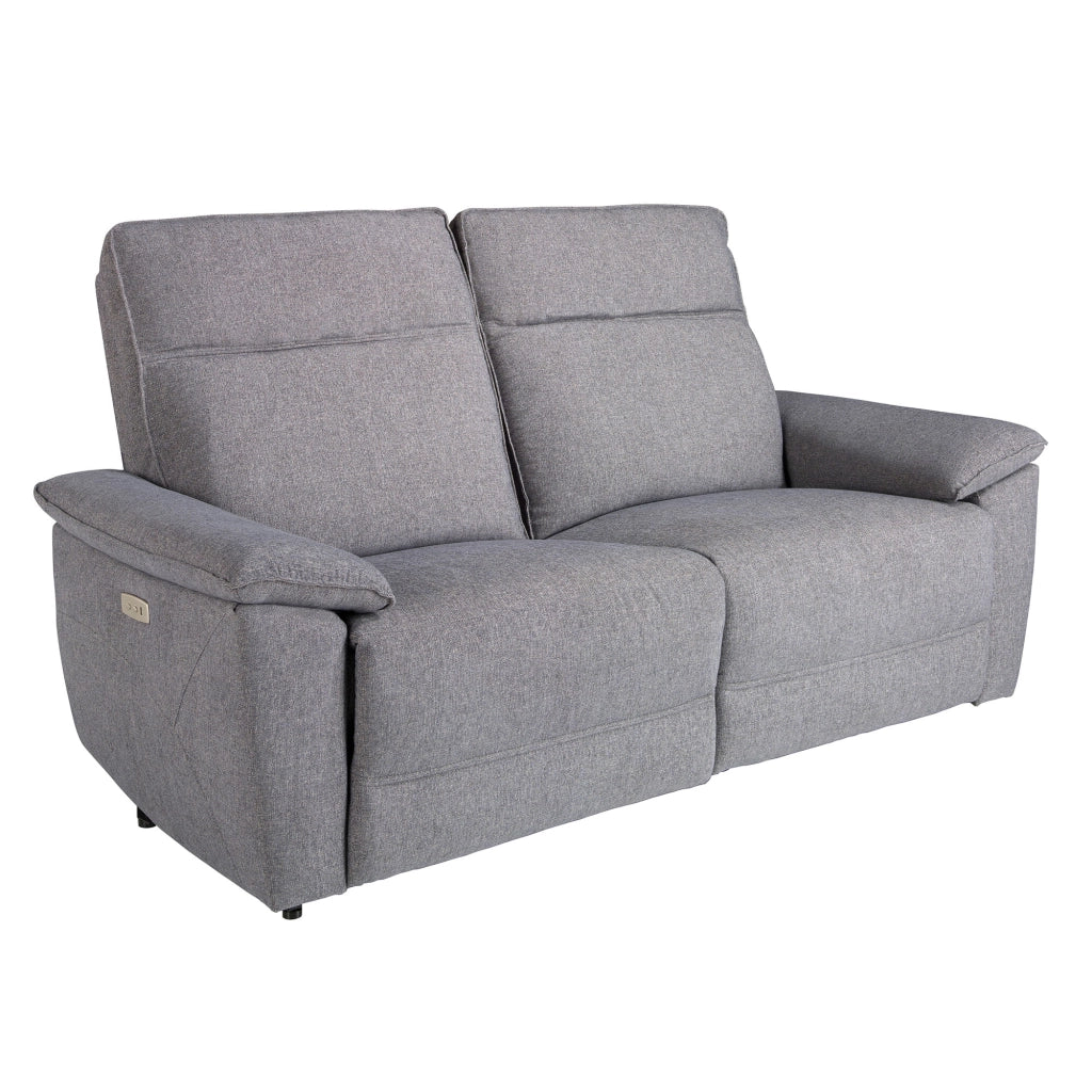 Divano a 3 posti in tessuto 194 x 94 x 103 cm colore grigio