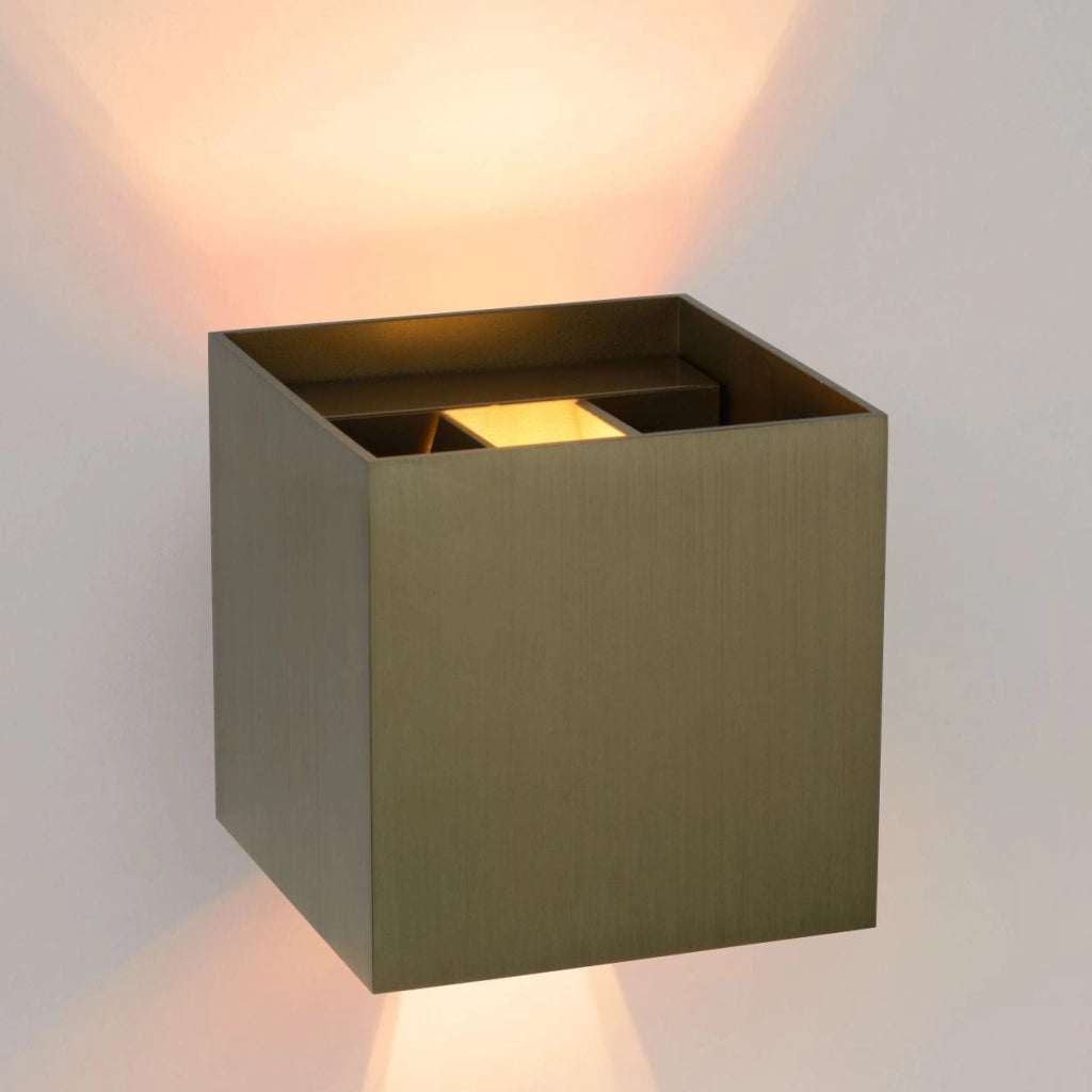 Lucide Xio applique marrone alluminio G9 LED 2700K
