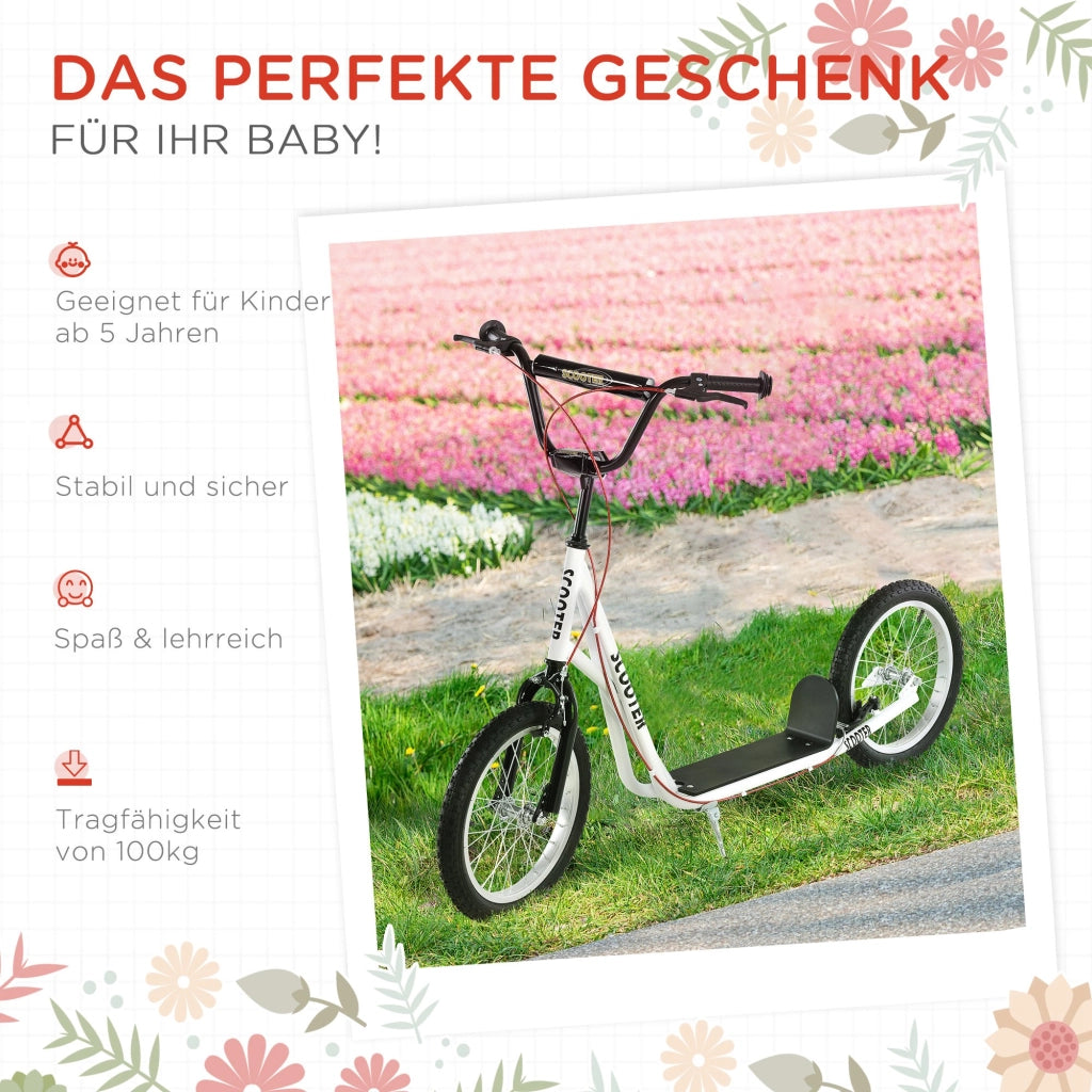 Monopattino per Bambini ¨C zephmum ¨C Bianco 16'