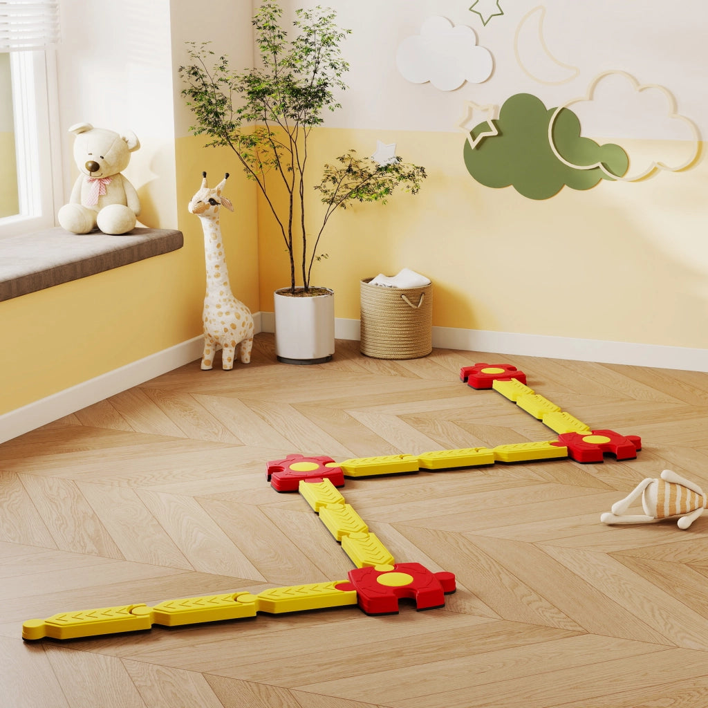 Set di travi sospese per bambini ¨C zephmum ¨C Giallo e rosso