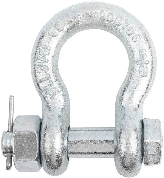 Anello di ancoraggio leggero - Tipo di anello - Acciaio lavorato - Tipo di curvatura - Trattato elettricamente - Carico 32,5 kN - Modello 3,25T