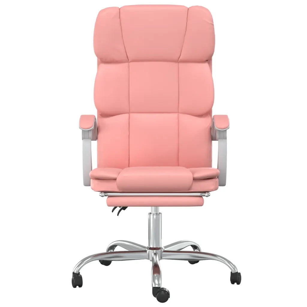 Poltrona da Ufficio Reclinabile Rosa in Similpelle 349633
