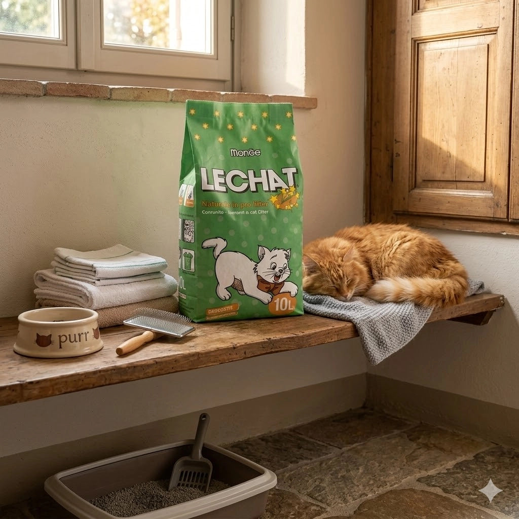LeChat Lettiera per gatti Profumata 10 Litri 3 Pezzi