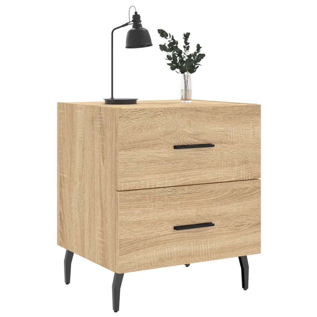 Comodino | Armadio da Notte | Mobiletto da notte Rovere Sonoma 40x35x47,5 cm in Legno Multistrato